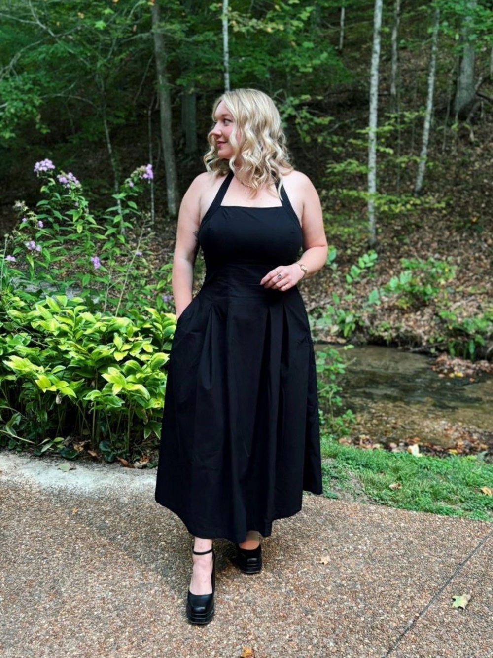 New! Wild Fable black halter dress